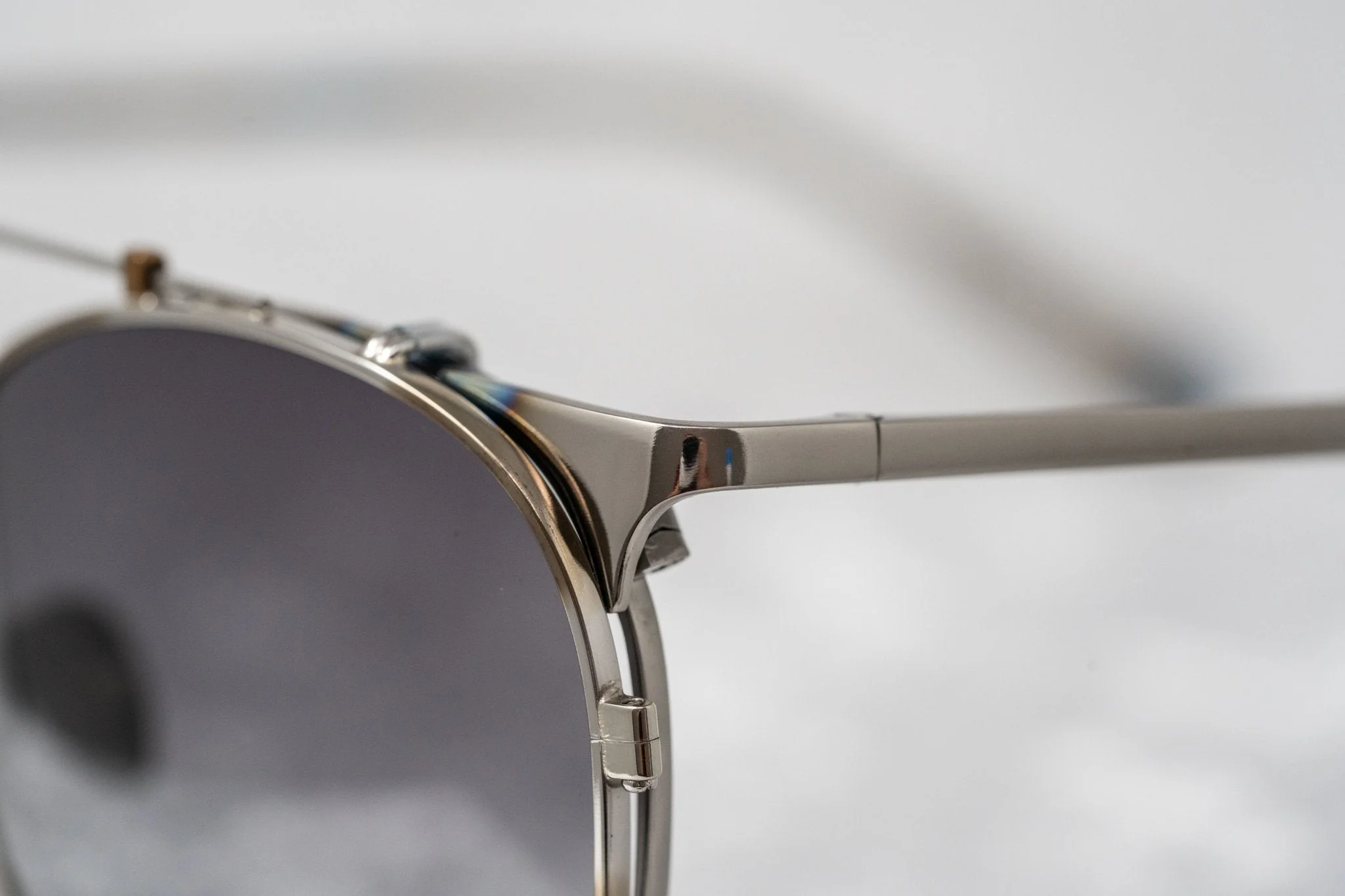 Kris Van Assche Sunglasses Round Burnt Silver and Grey Graduated - Image 7