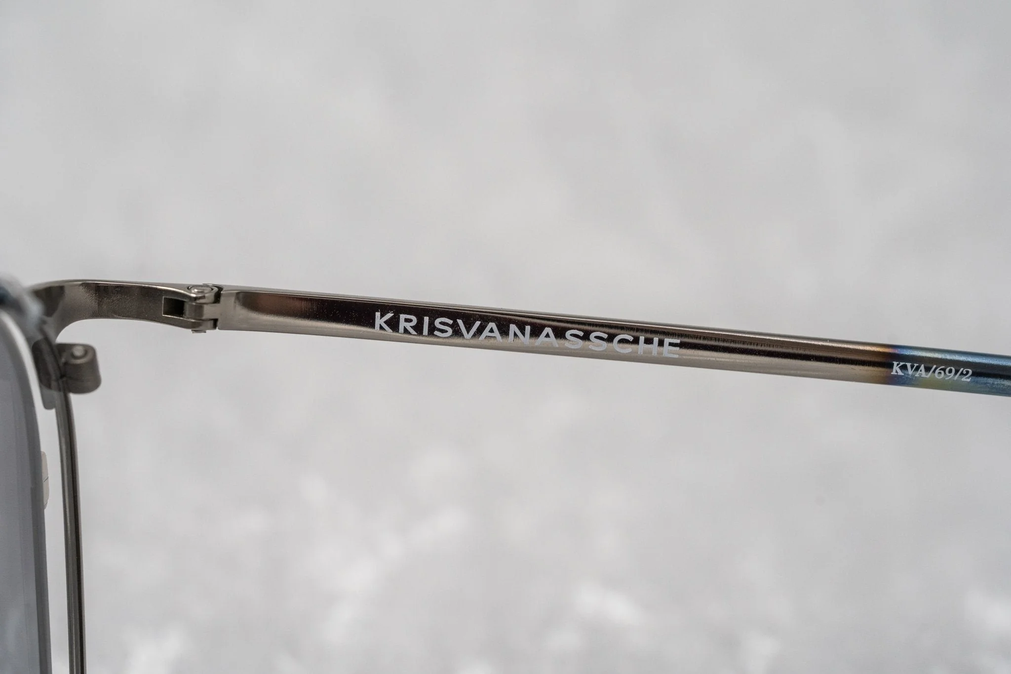 Kris Van Assche Sunglasses Round Burnt Silver and Grey Graduated - Image 8