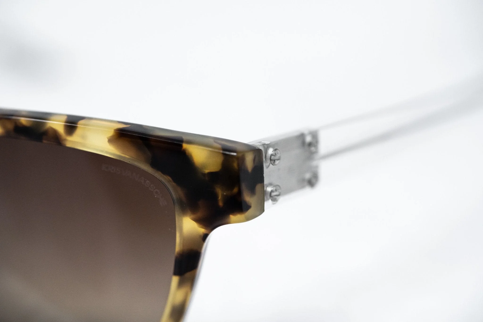 Kris Van Assche Sunglasses Rectangular Tortoise Shell and Brown - Image 9