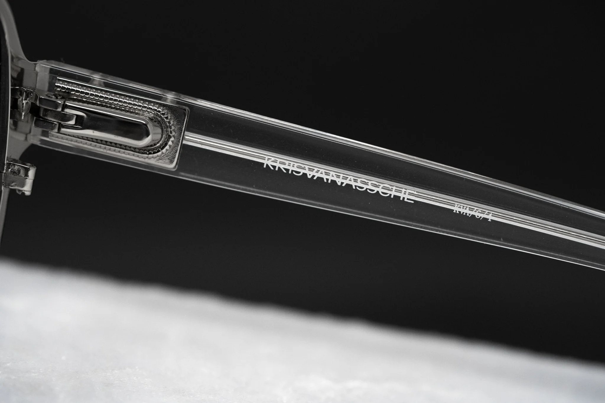 Kris Van Assche Sunglasses Rectangular Silver and Green - Image 9