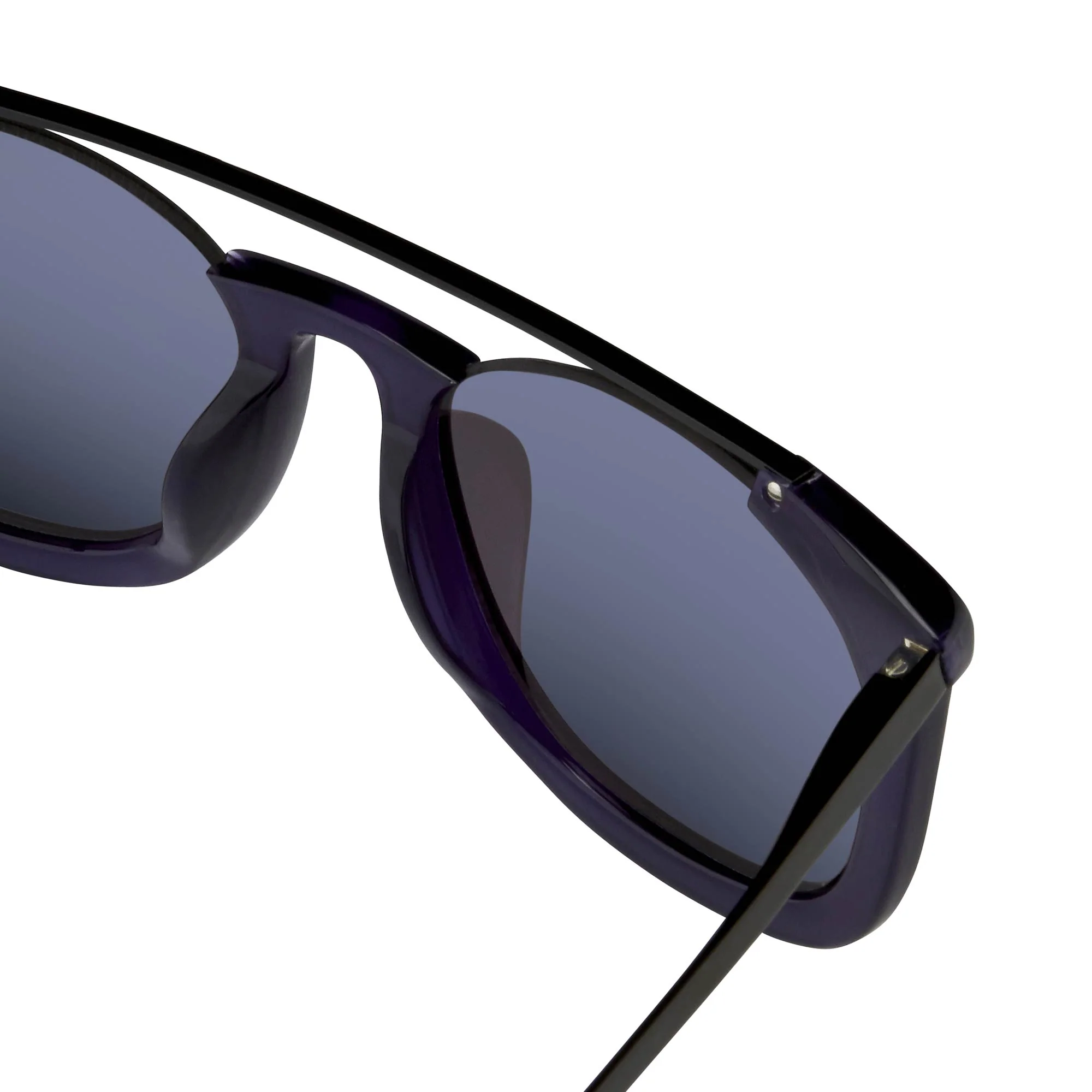 Kris Van Assche Men's Sunglasses D-Frame Navy Shiny Black and Blue - Image 2