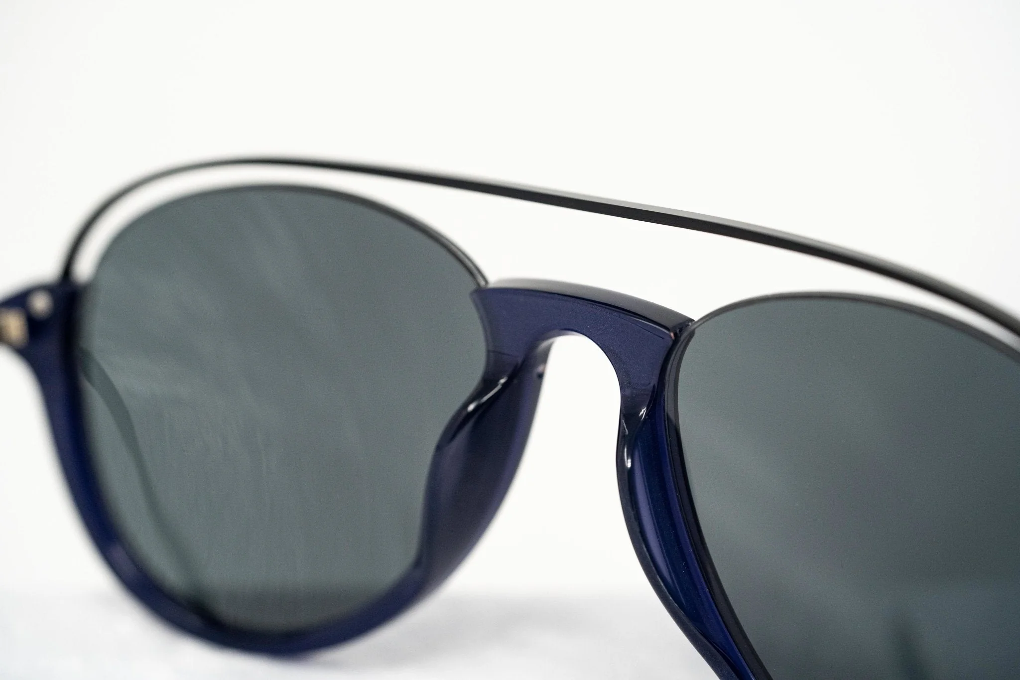 Kris Van Assche Sunglasses Navy Shiny Black and Blue - Image 7