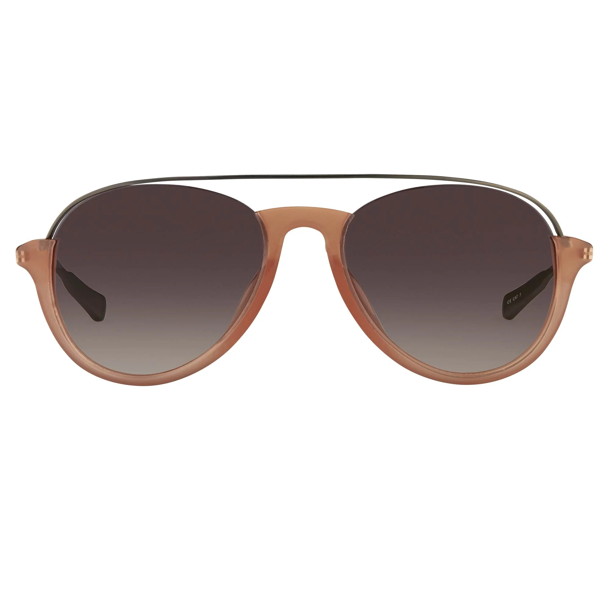 Kris Van Assche Sunglasses Peach and Brown