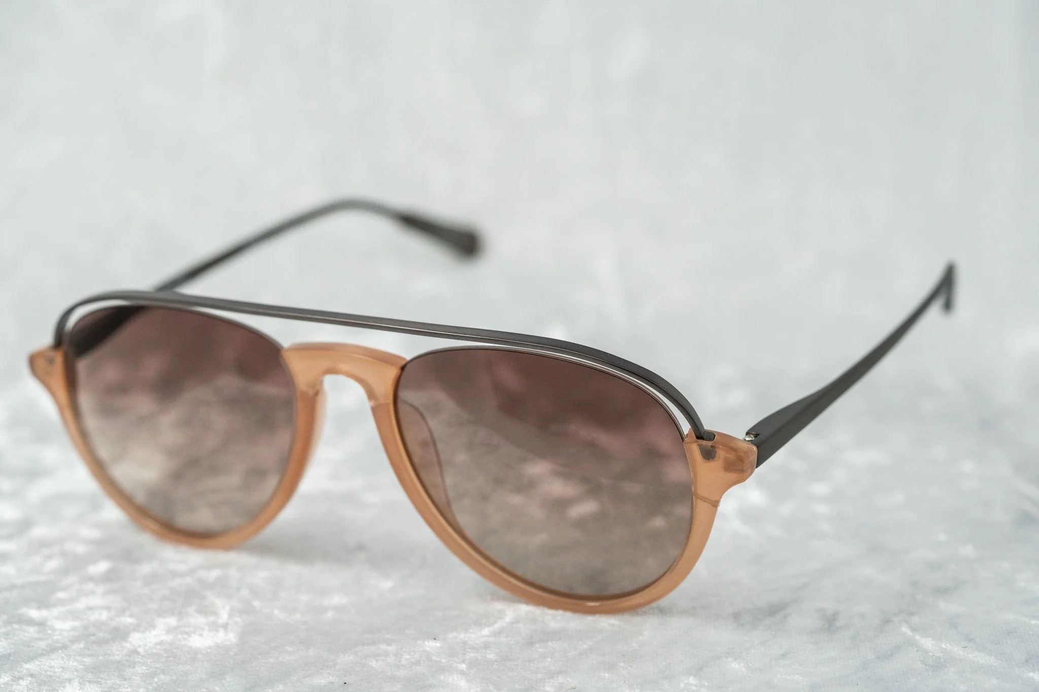 Kris Van Assche Sunglasses Peach and Brown - Image 5