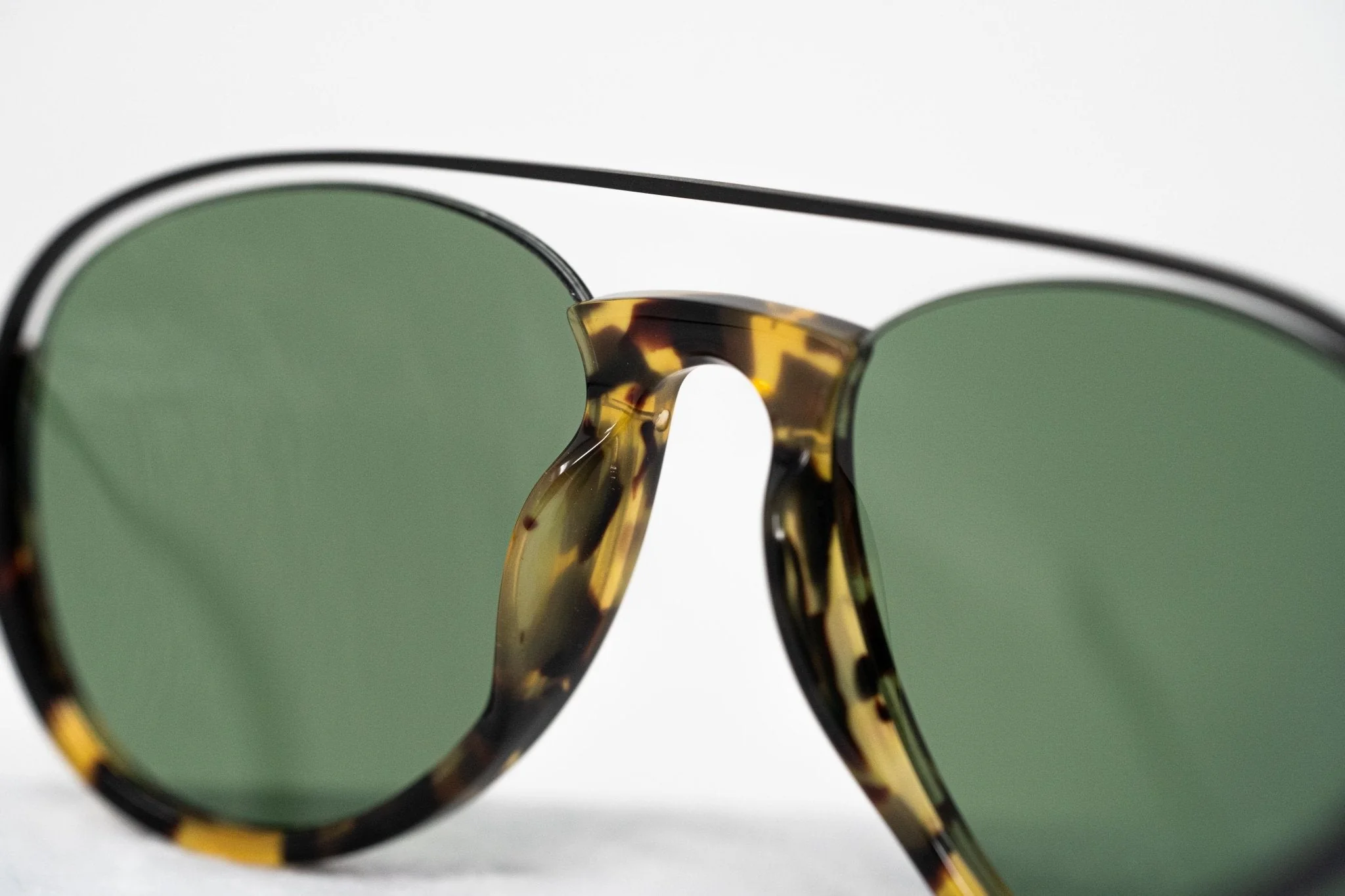 Kris Van Assche Sunglasses Black Tortoise Shell and Green - Image 7