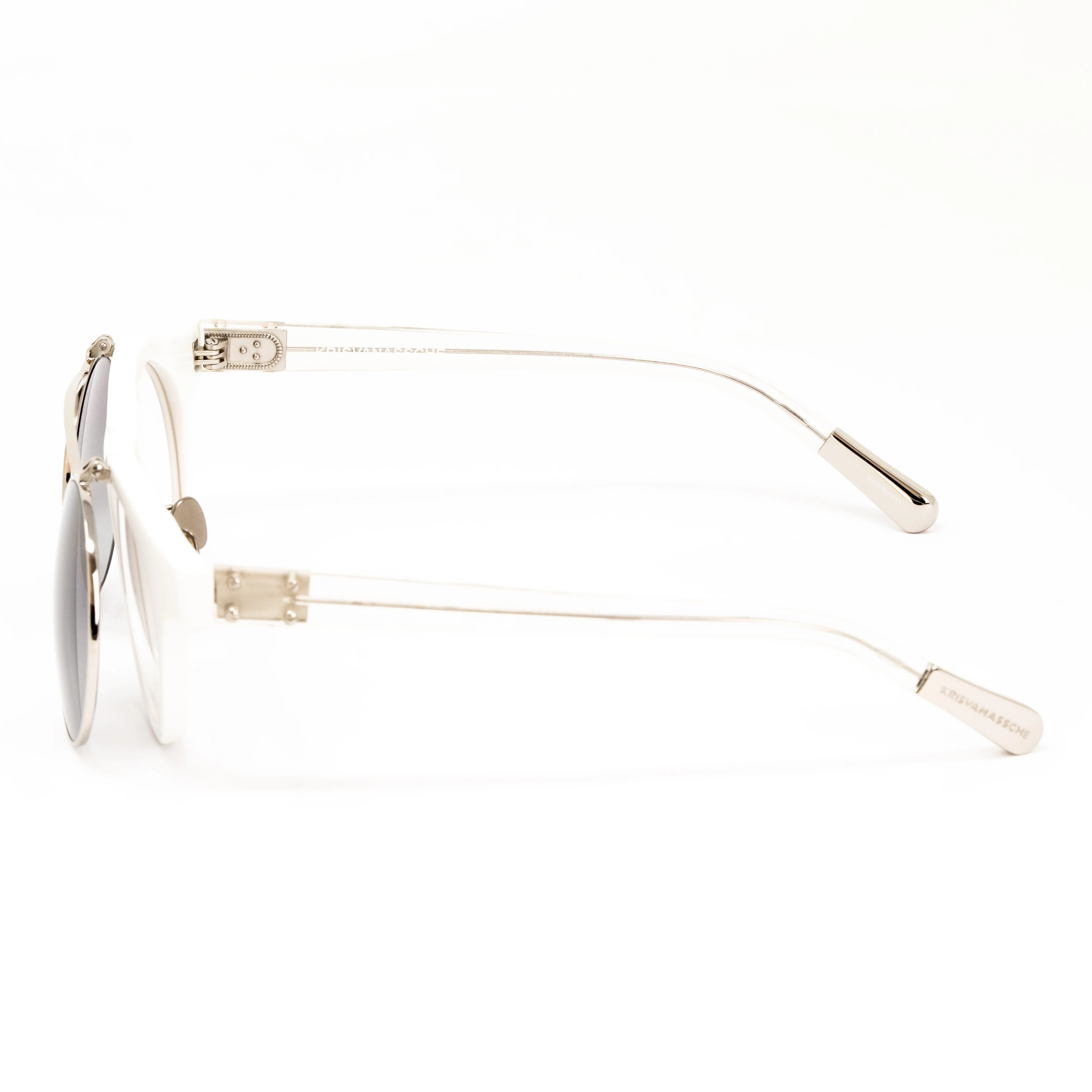 Kris Van Assche x Linda Farrow White Sunglasses - Image 2