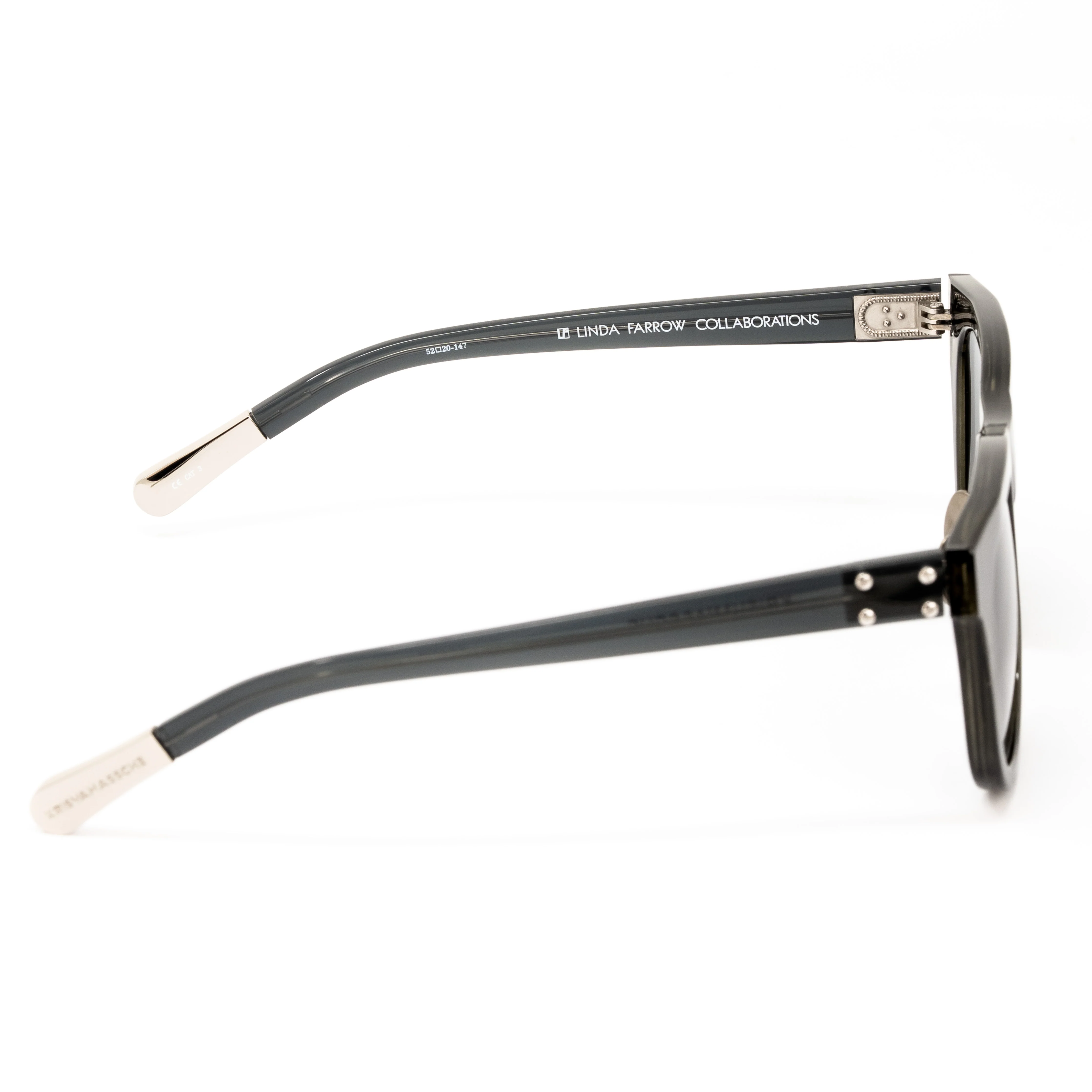 Kris Van Assche x Linda Farrow Black Sunglasses - Image 3