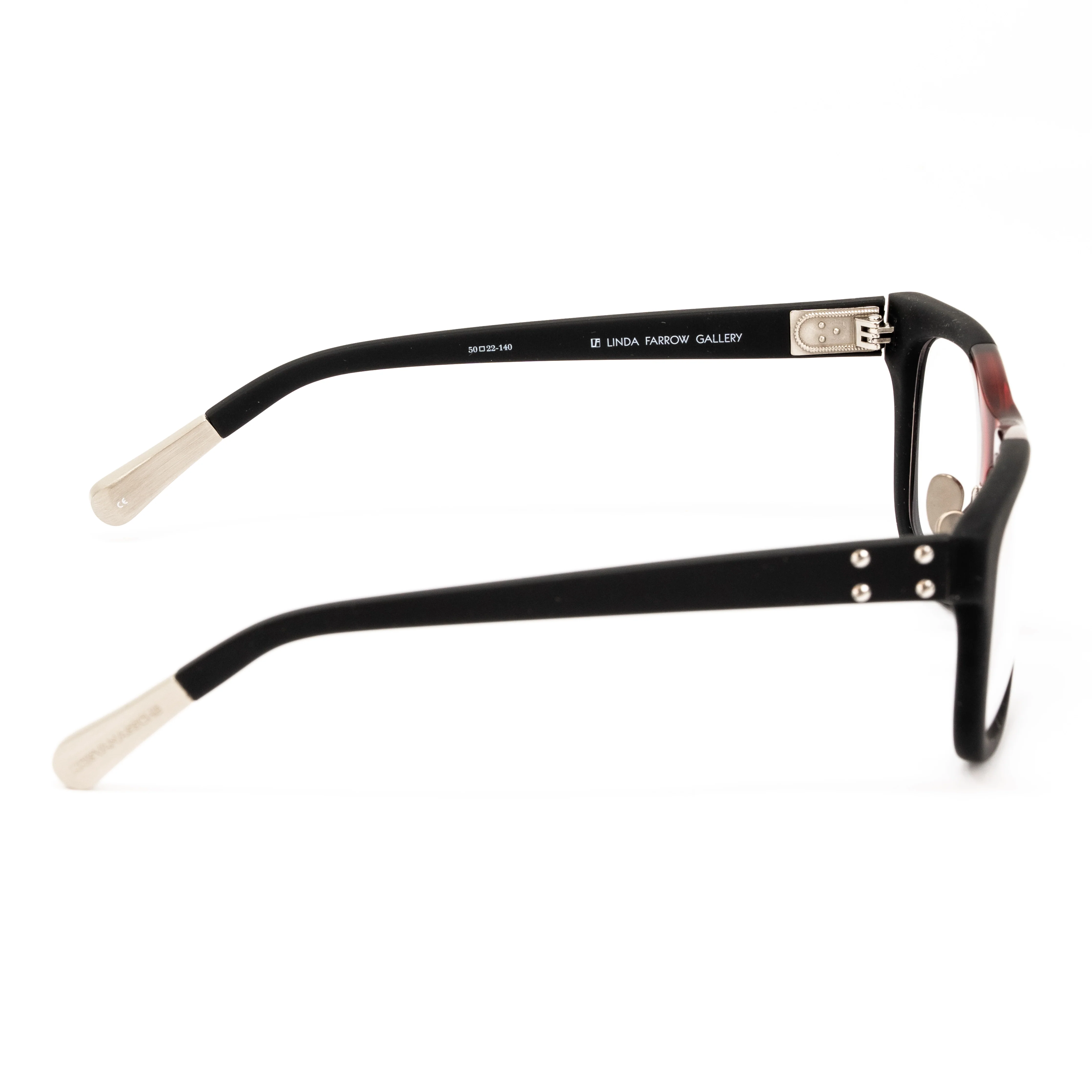 Kris Van Assche x Linda Farrow Black and Red Sunglasses - Image 3