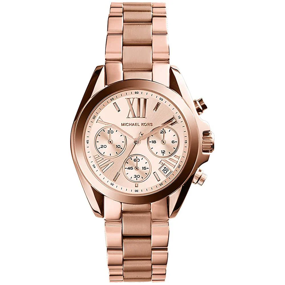 Michael Kors Ladies Bradshaw Mini Rose Gold Watch