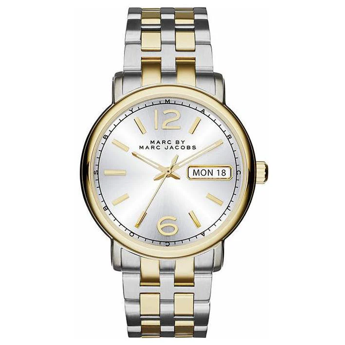 Marc Jacobs Ladies Fergus Silver Two-Tone Watch