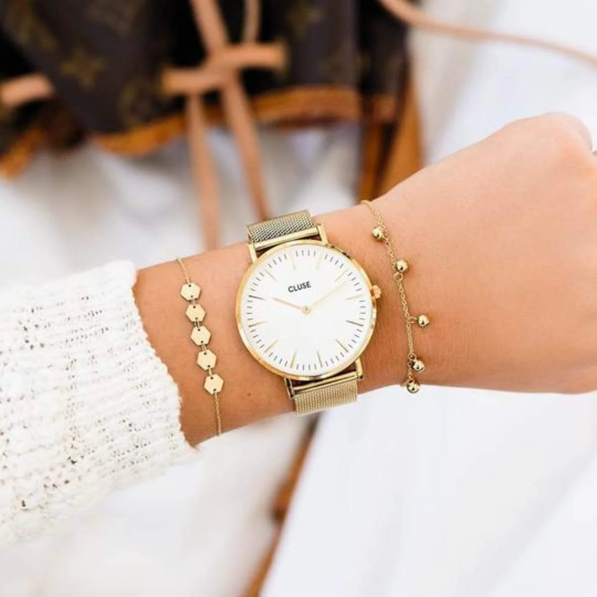 Cluse Gold Boho Chic Watch - Image 3