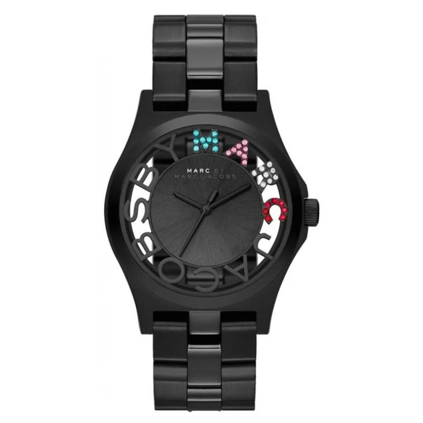 Marc Jacobs Ladies Henry Skeleton Black Watch