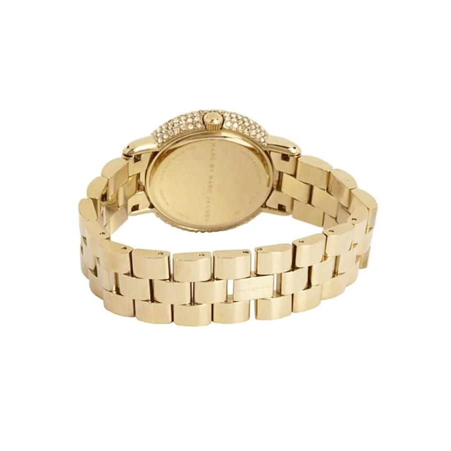 Marc Jacobs Ladies Marci Crystal Gold Watch - Image 2
