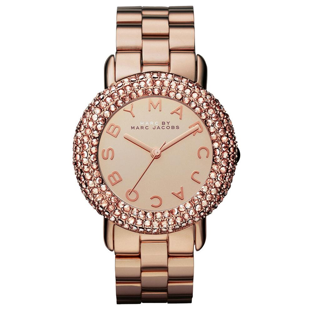 Marc Jacobs Ladies Marci Crystal Rose Gold Watch