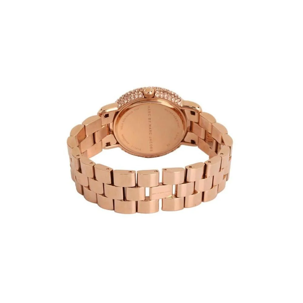 Marc Jacobs Ladies Marci Crystal Rose Gold Watch - Image 2