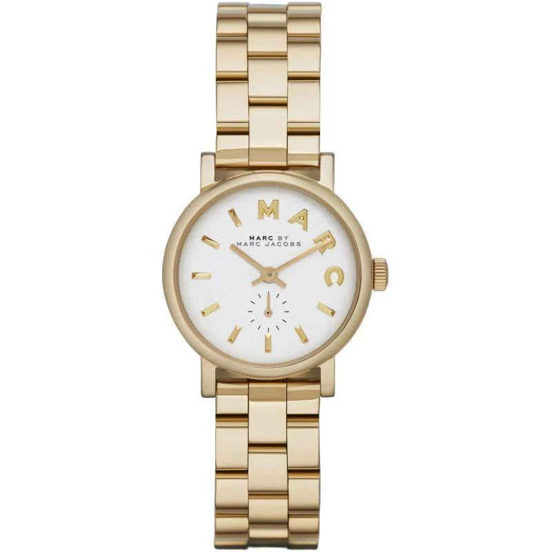Marc Jacobs Ladies Mini Baker Gold Watch