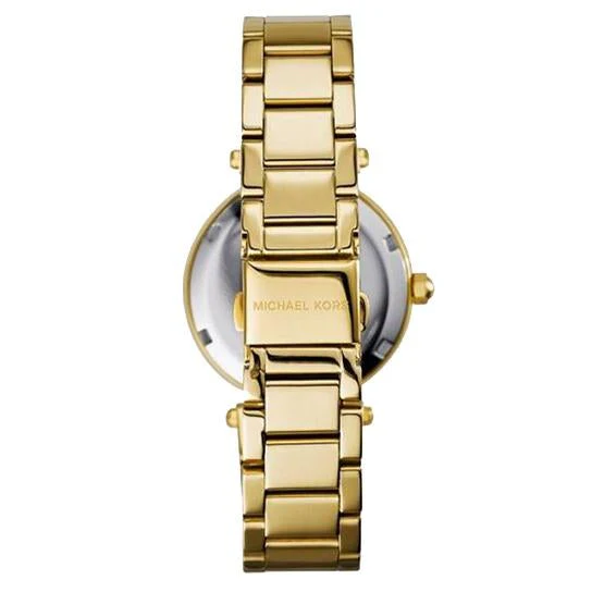 Michael Kors Ladies Mini Parker Gold Chronograph Watch - Image 2
