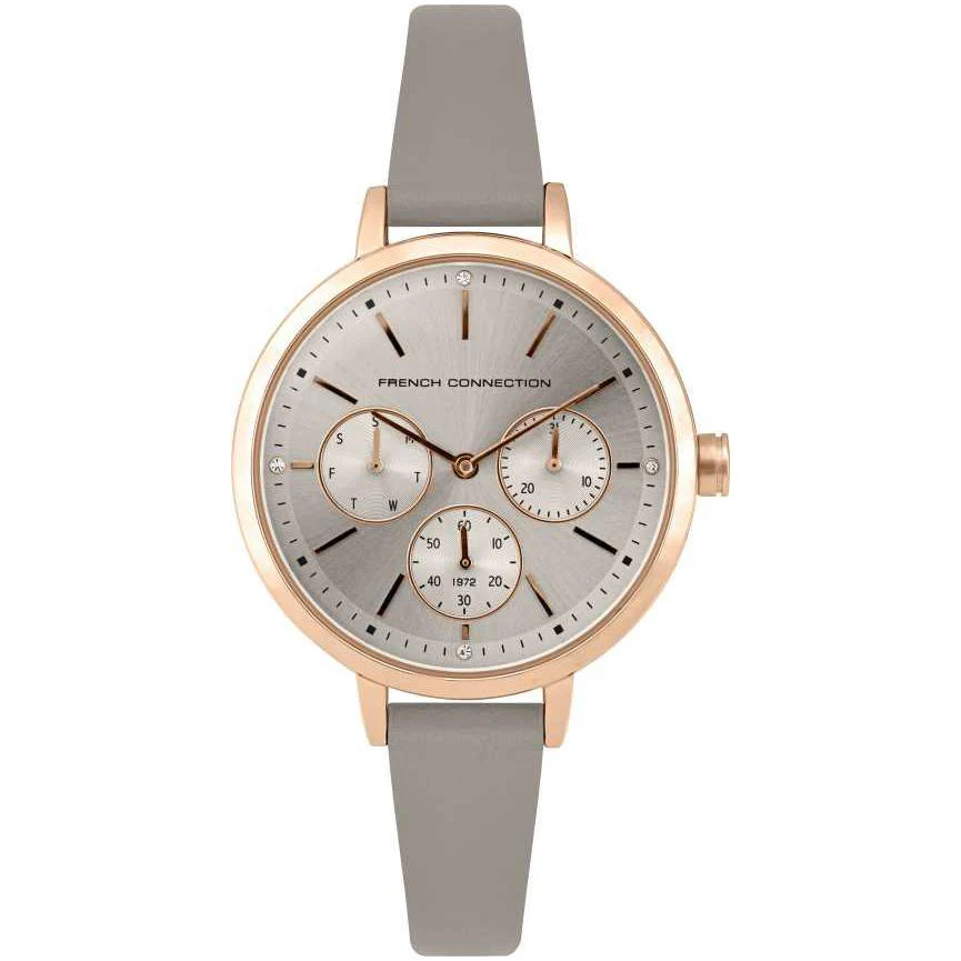 French Connection Ladies Original Gray Chronograph Watch