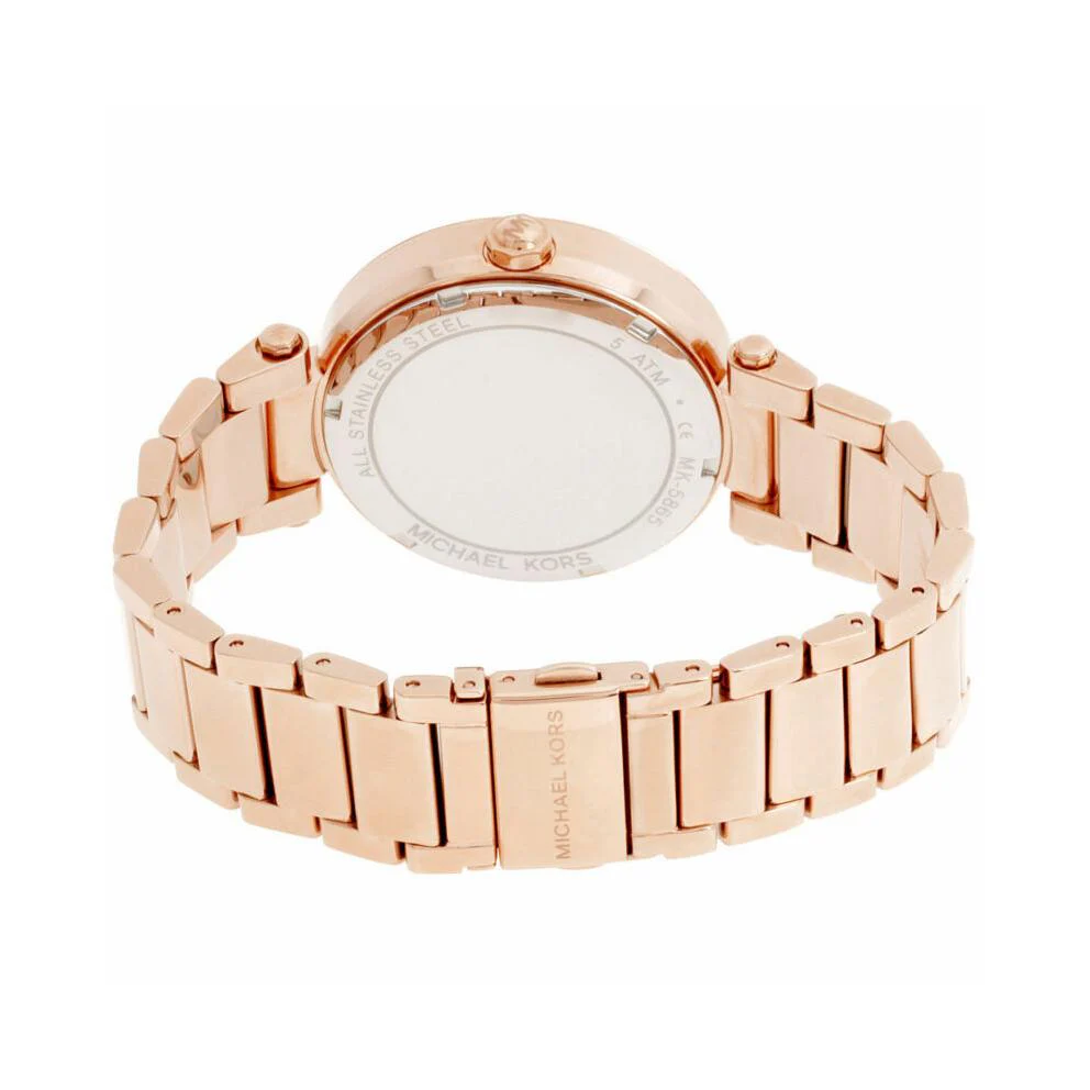 Michael Kors Ladies Parker Rose Gold Watch - Image 2