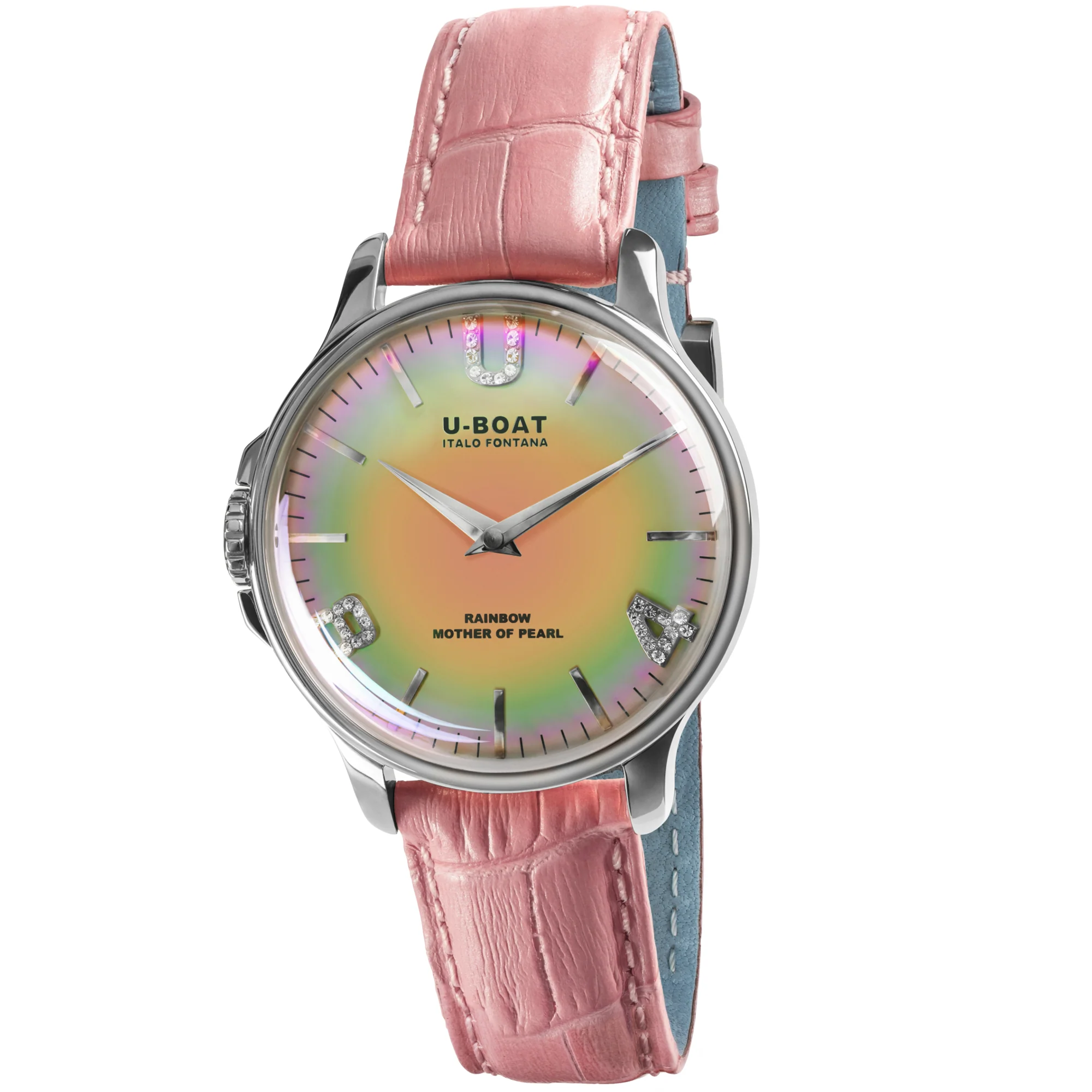 U-Boat Ladies Pink Rainbow Watch