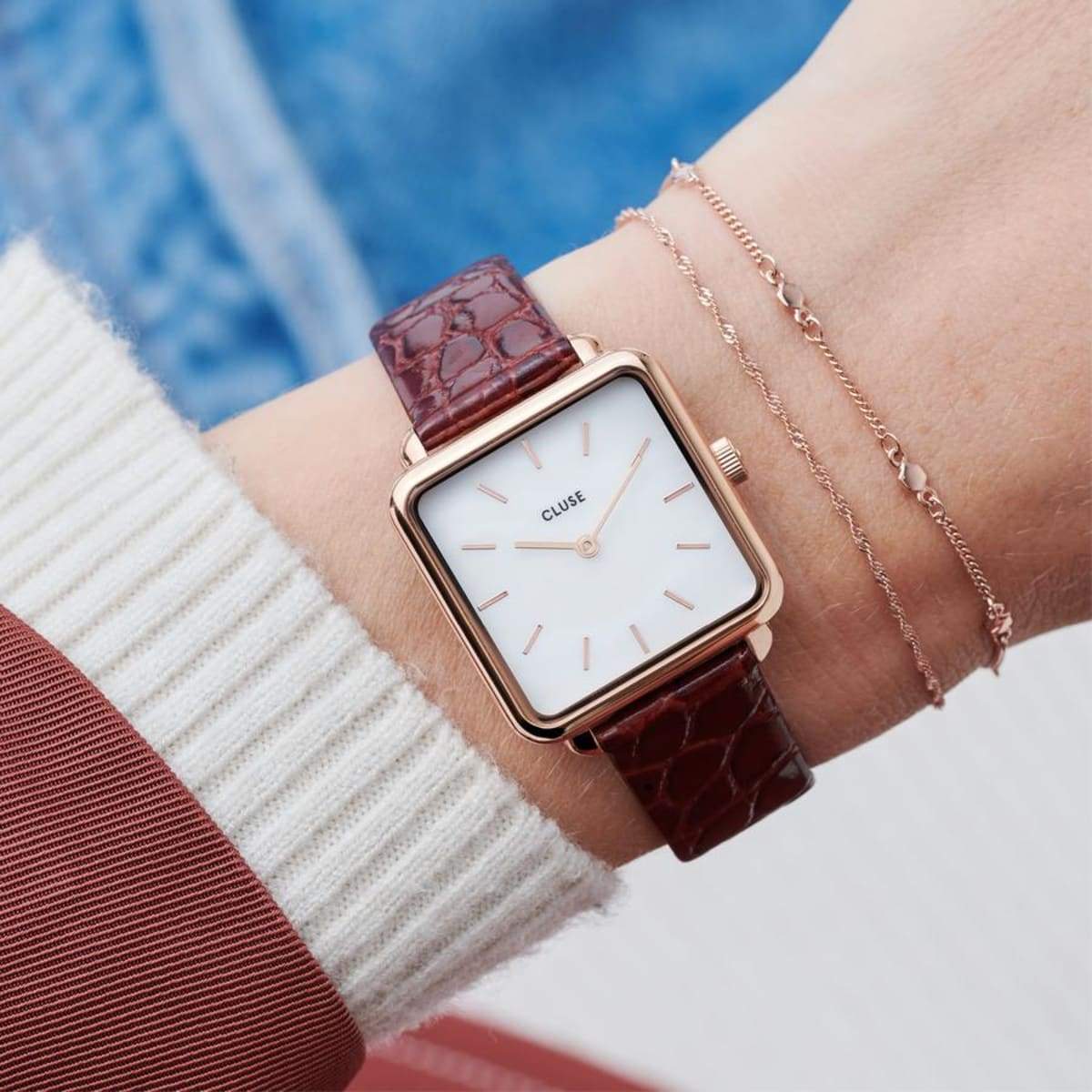 Cluse Red La Tétragone Ladies Watch - Image 4