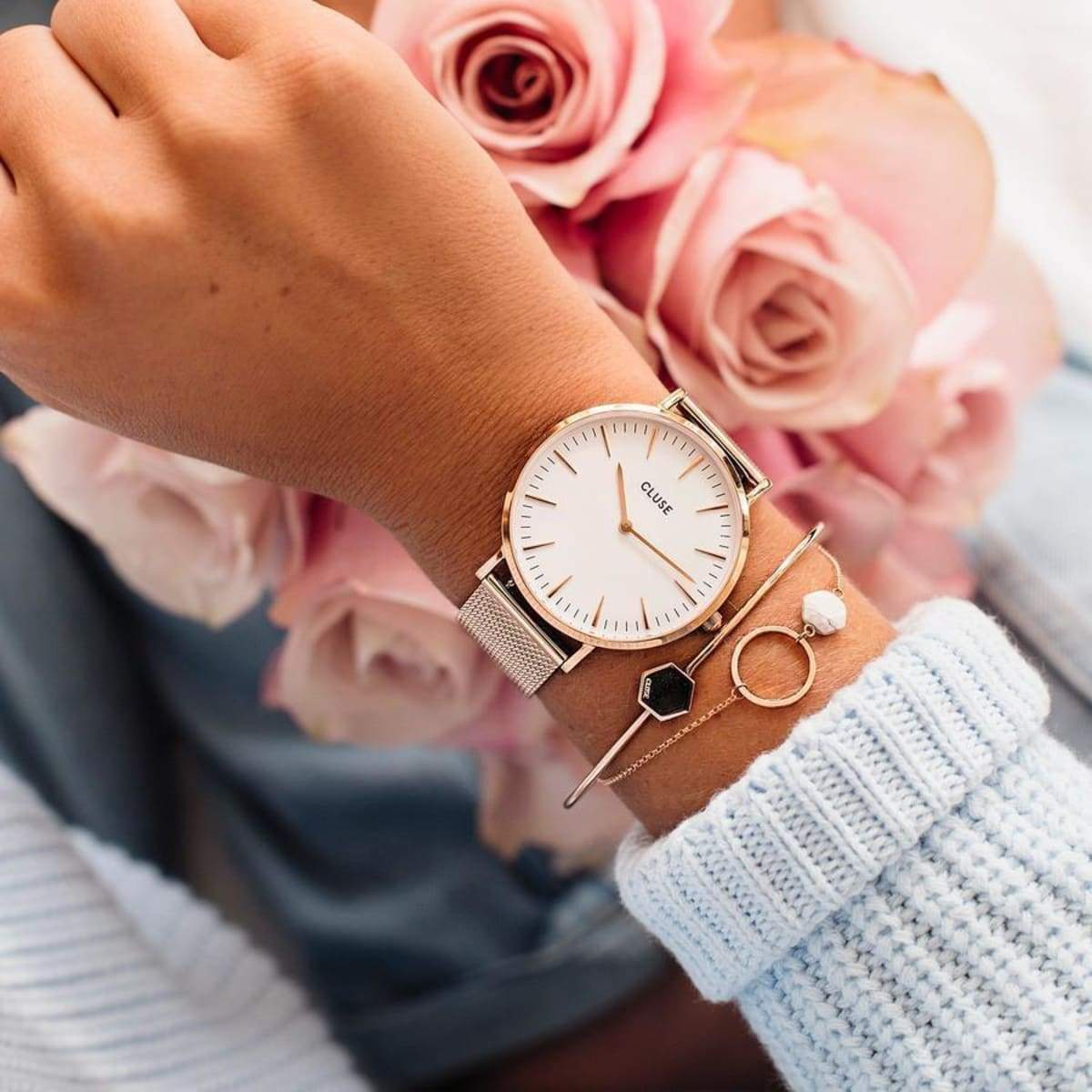 Cluse Rose Gold Boho Chic Watch - Image 4