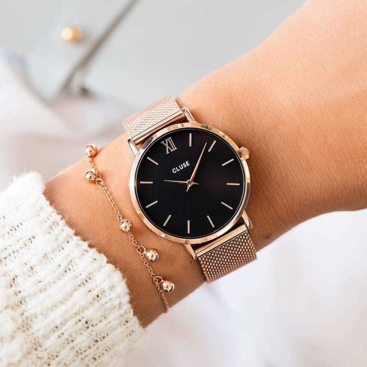 Cluse Rose Gold Minuit Watch - Image 4