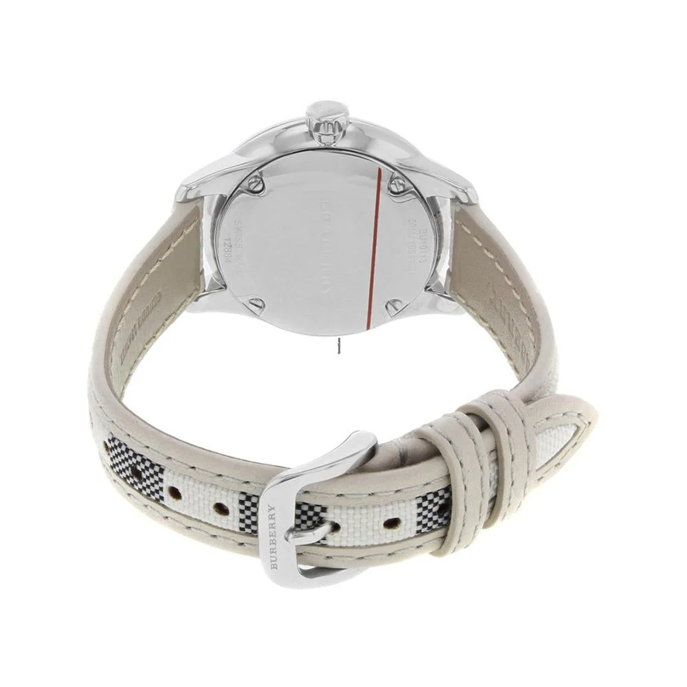 Burberry Ladies Silver Burberry Pattern 32mm Watch - Image 2