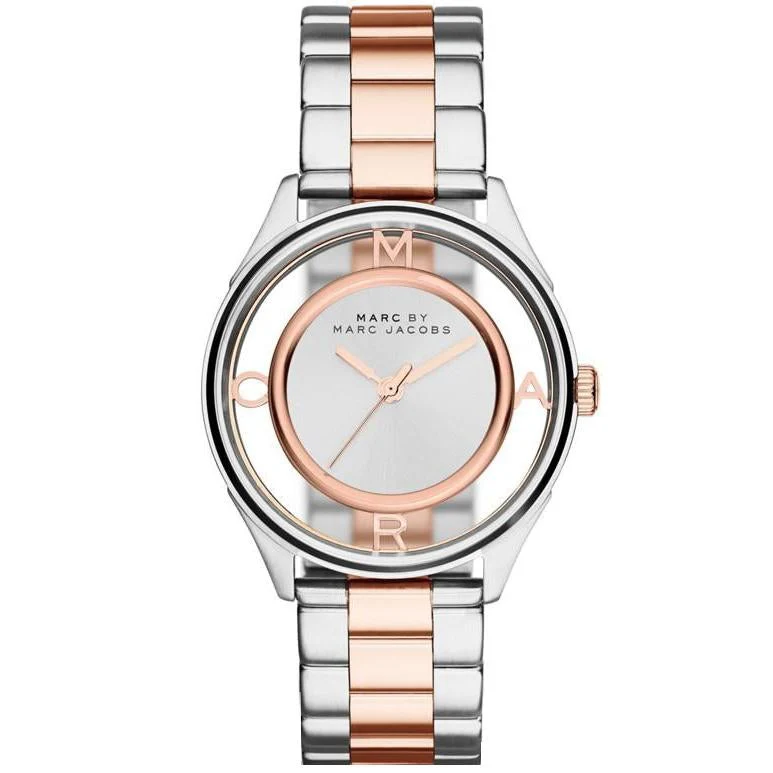Marc Jacobs Ladies Tether Silver Watch