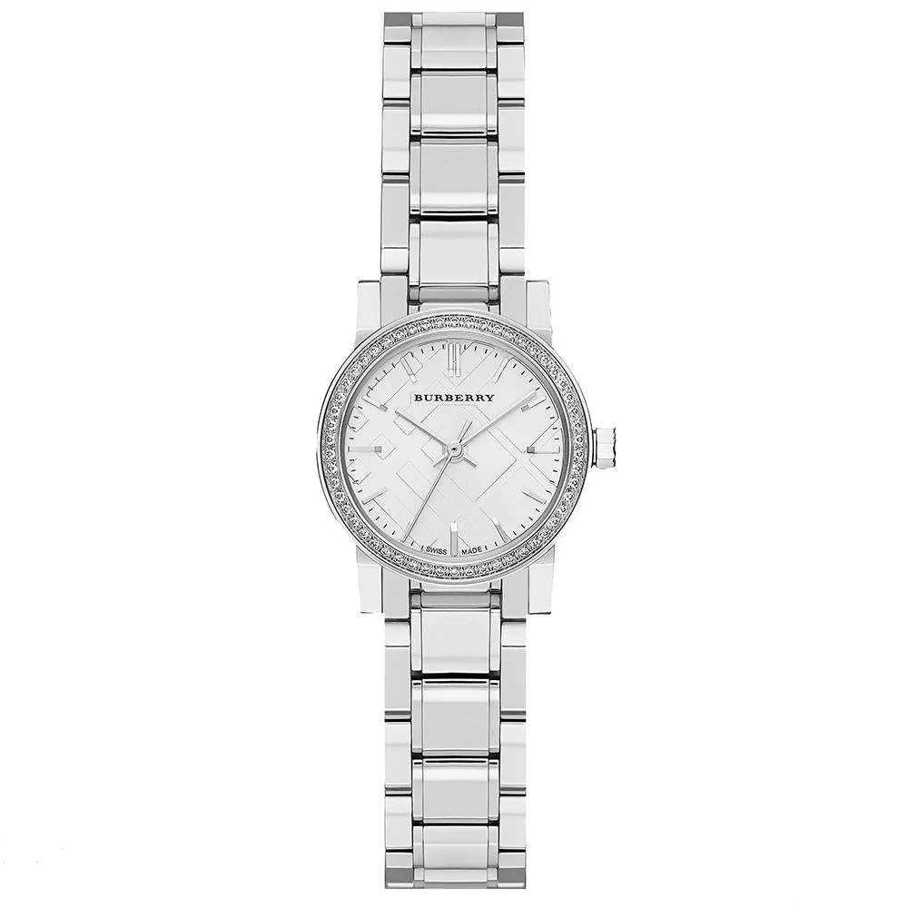 Burberry Ladies The City Diamond White 26mm Watch