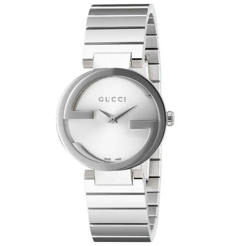 Gucci Watch Interlocking G Ladies 29mm Silver