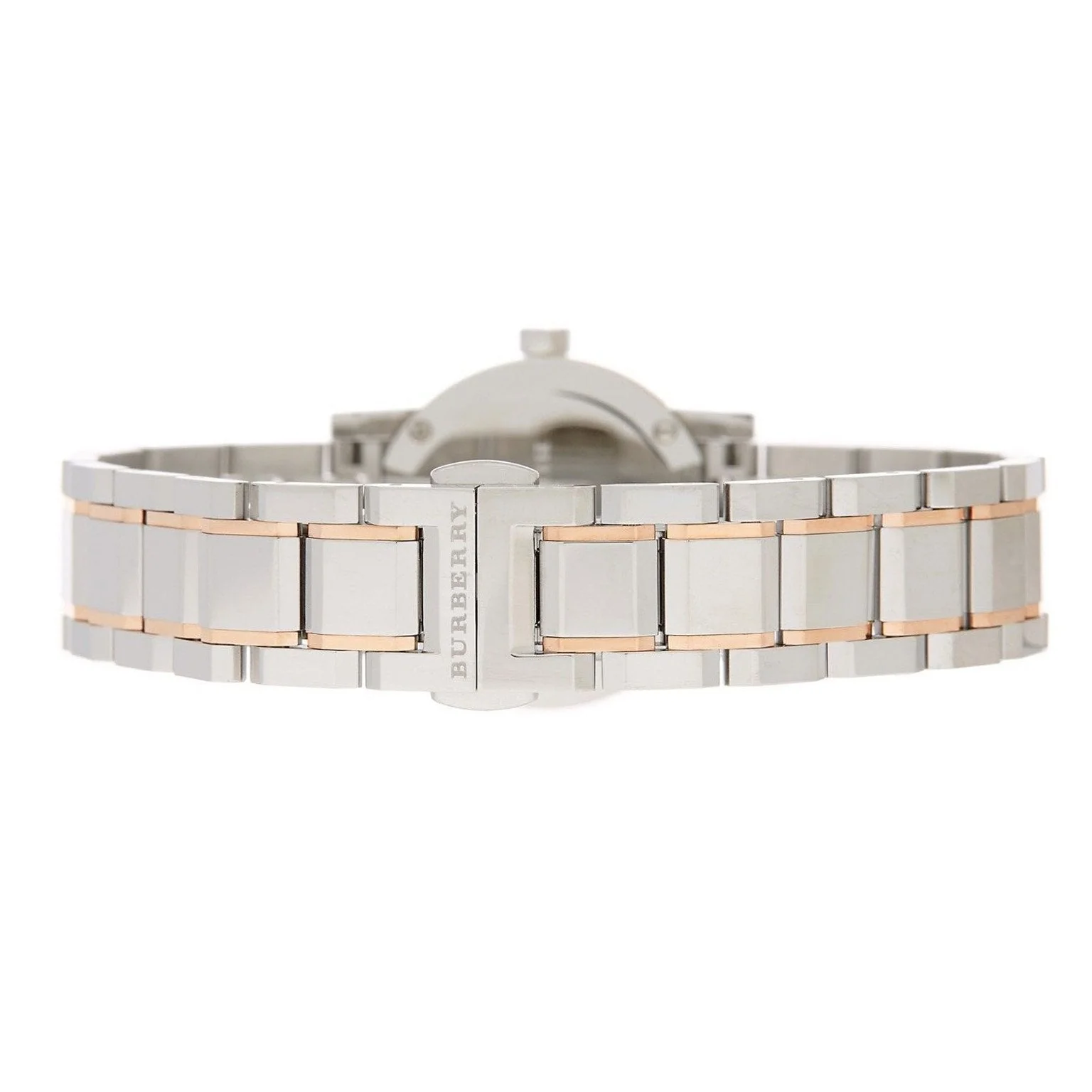 Burberry Ladies 2 tone Rose Gold 26mm Watch - Image 2