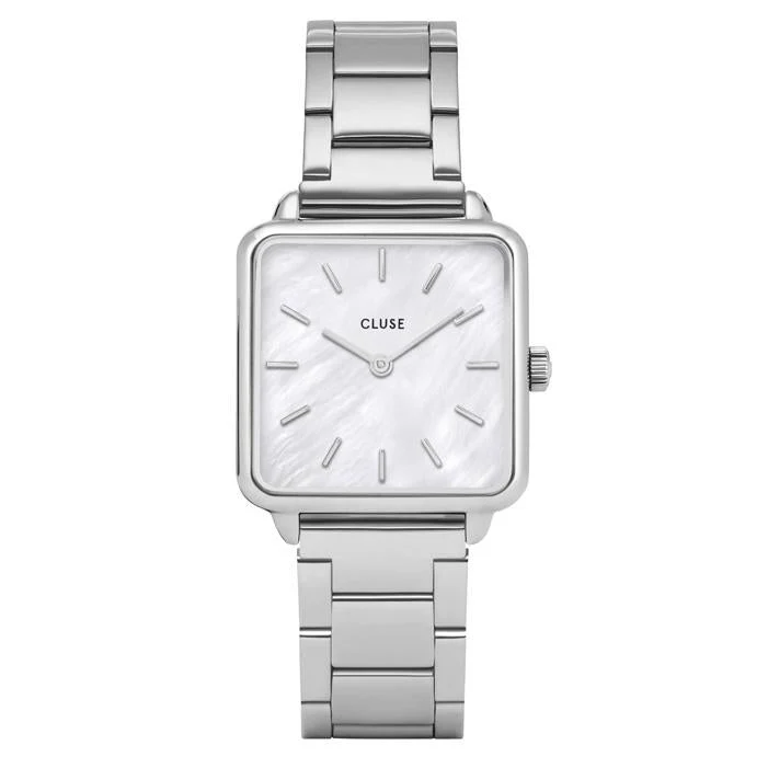 Cluse White Pearl La Tétragone Watch