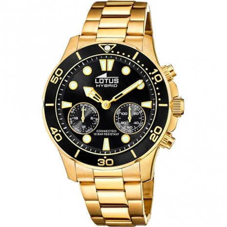 Lotus Men's Black Connected Watch