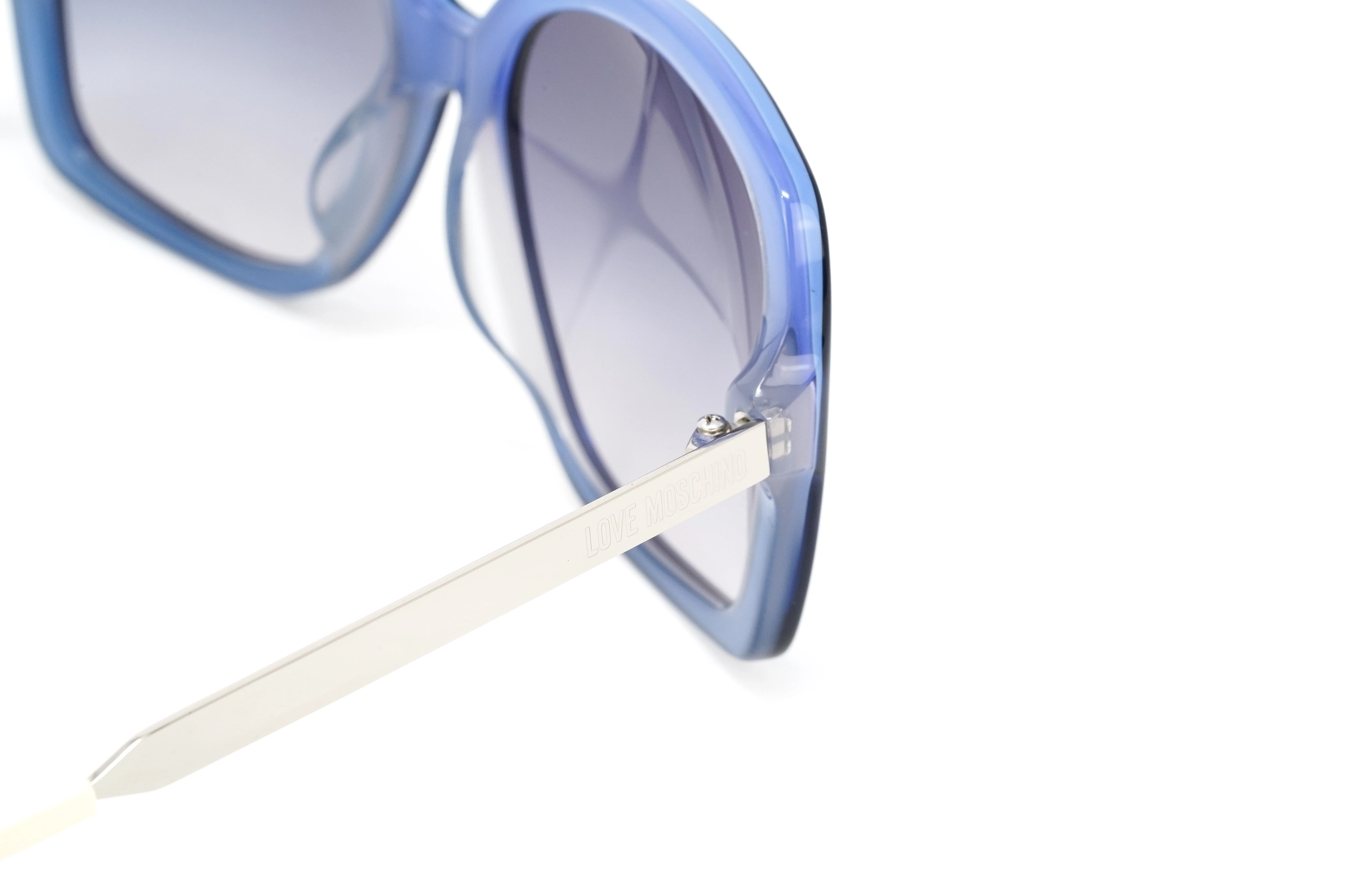 Love Moschino Women's Sunglasses Butterfly Blue - Image 5