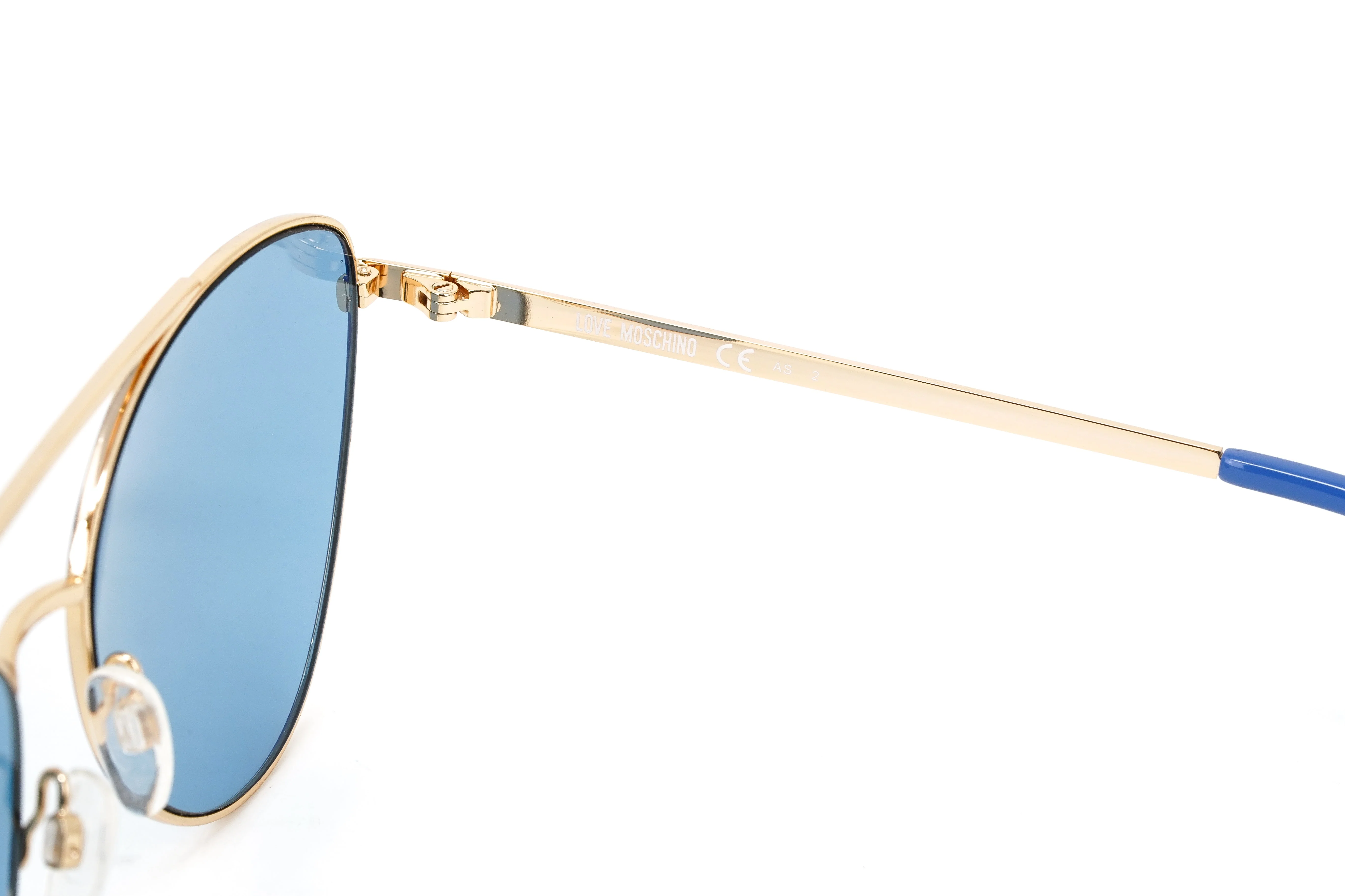 Love Moschino Women's Sunglasses Pilot Blue - Image 3