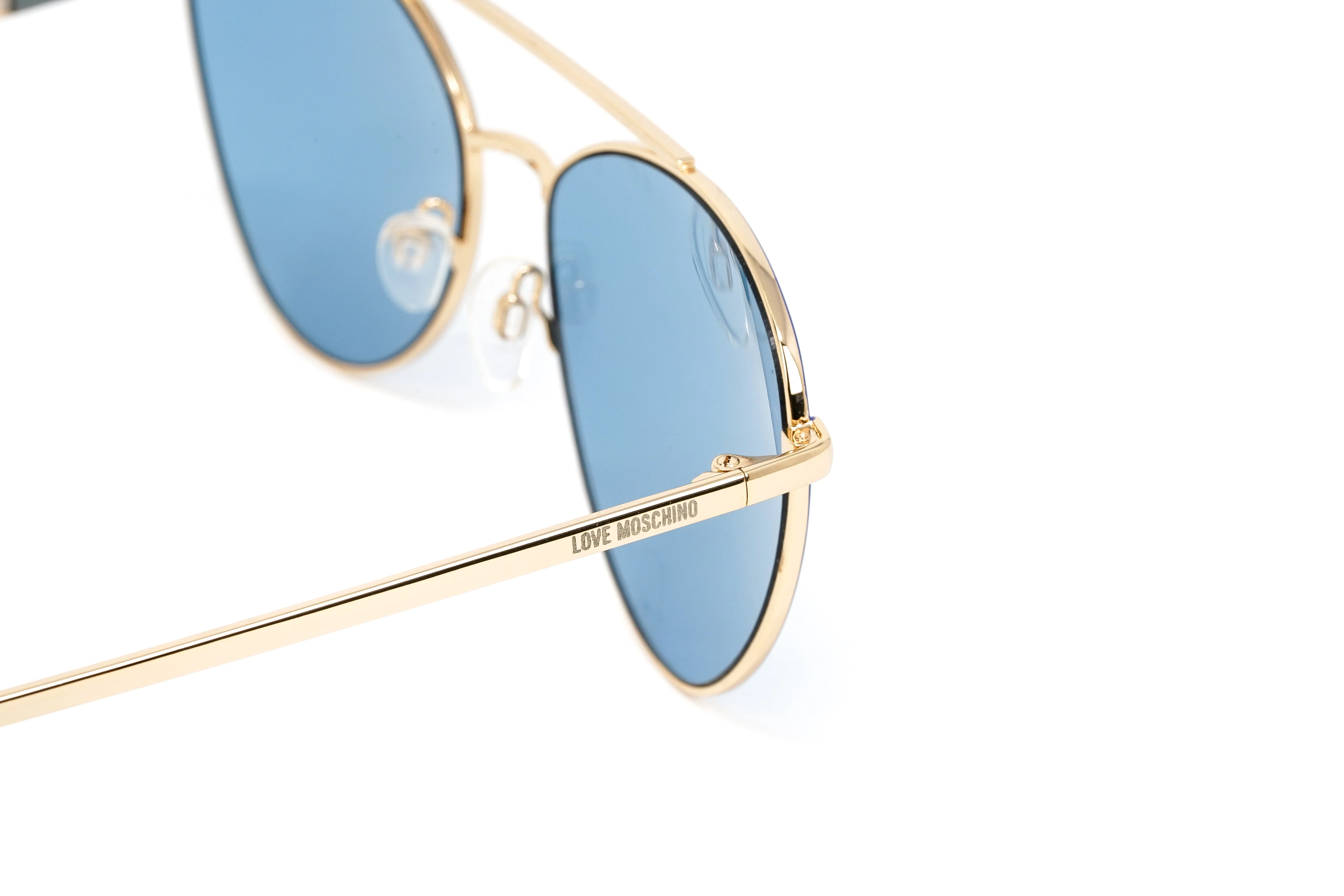 Love Moschino Women's Sunglasses Pilot Blue - Image 5