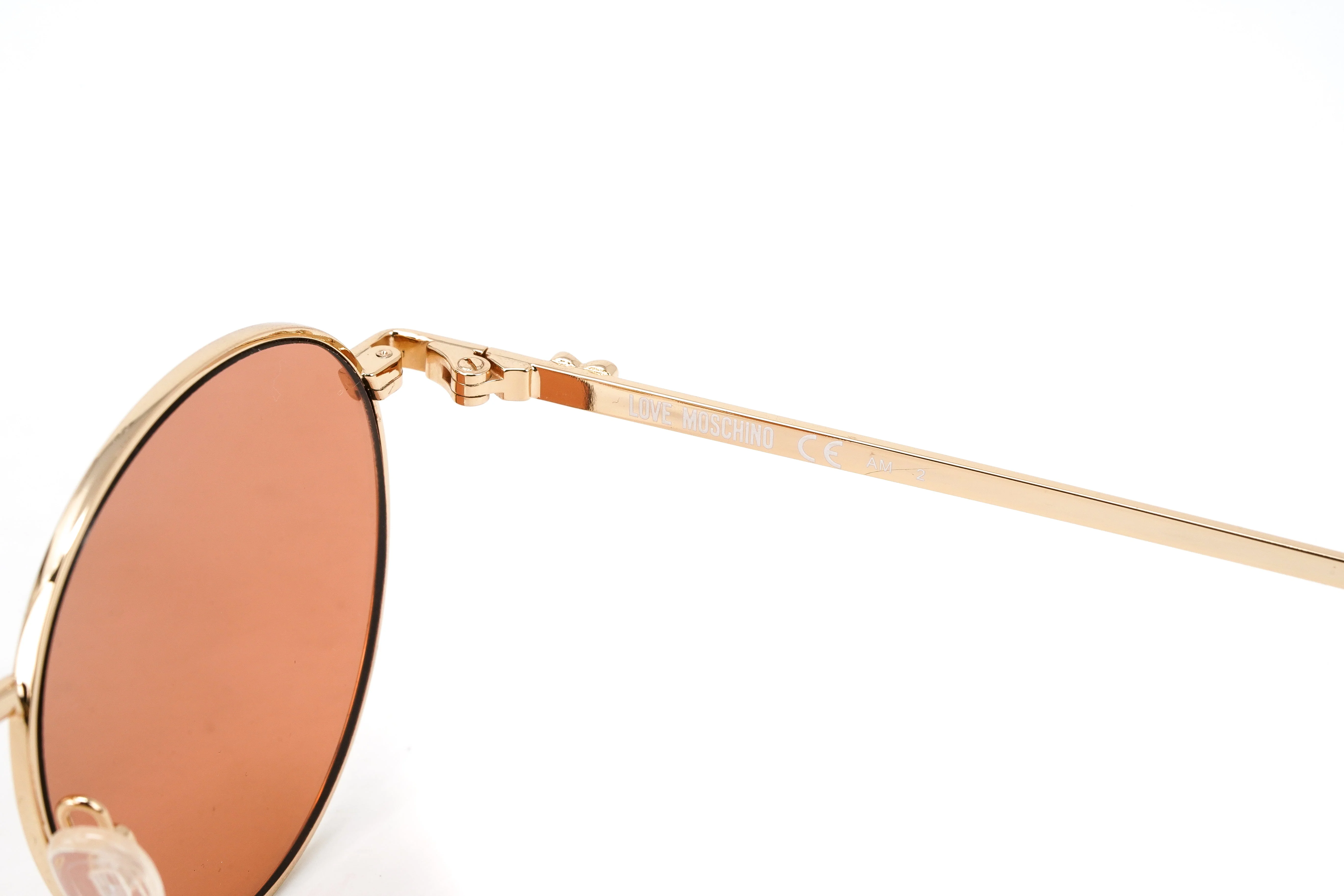 Love Moschino Women's Sunglasses Round Orange - Image 4