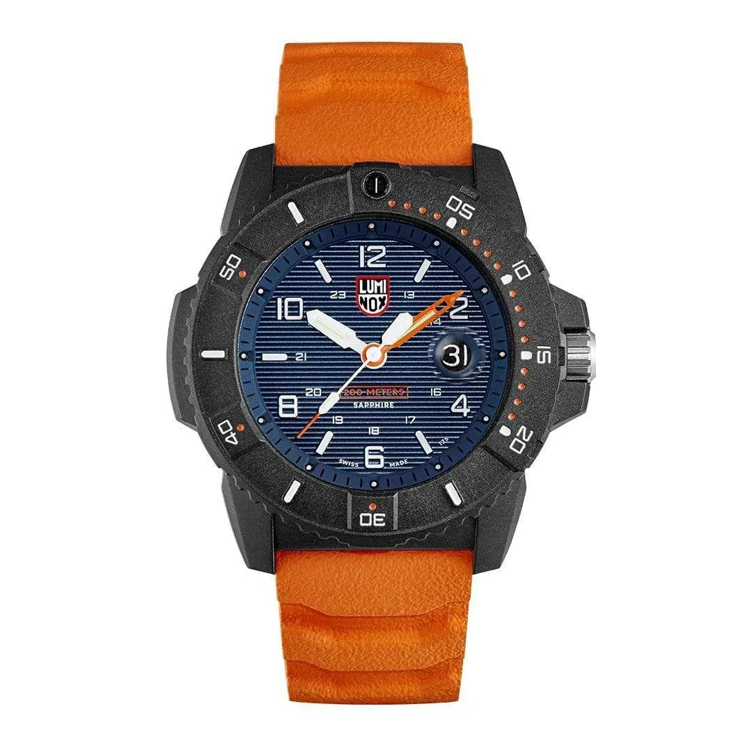 Luminox Men's Watch Navy SEAL 3600 Series Blue Orange