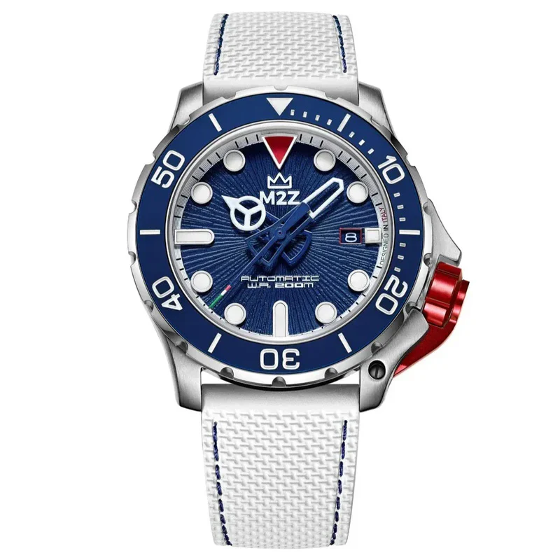M2Z Men's Diver 200 Blue/White Watch