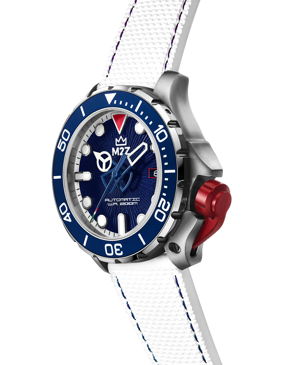 M2Z Men's Diver 200 Blue/White Watch - Image 2