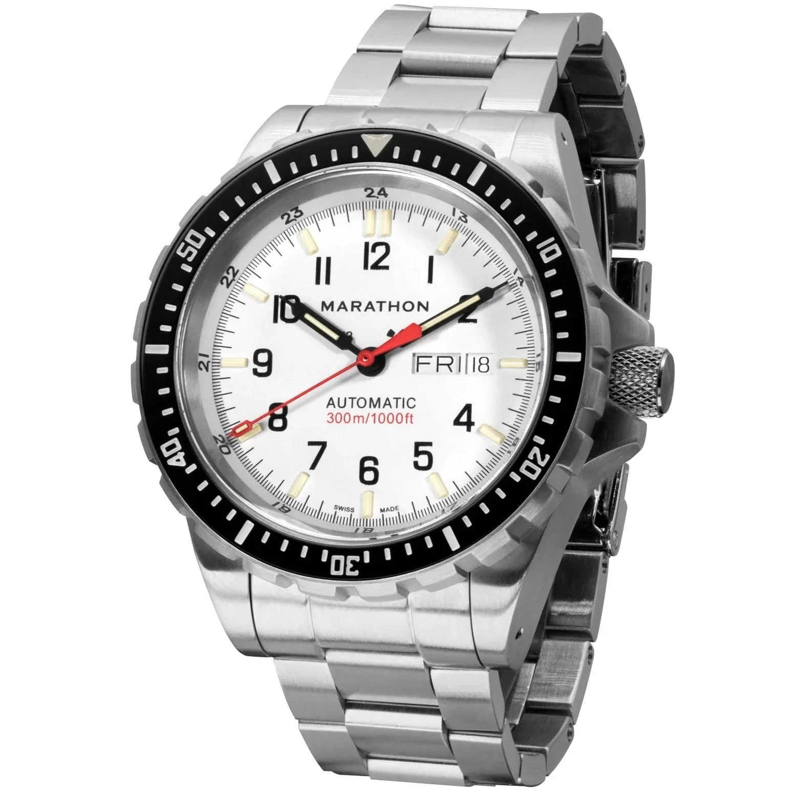 Marathon Arctic Edition Jumbo Diver's Automatic (JDD) - 46mm No Government Markings Stainless Steel