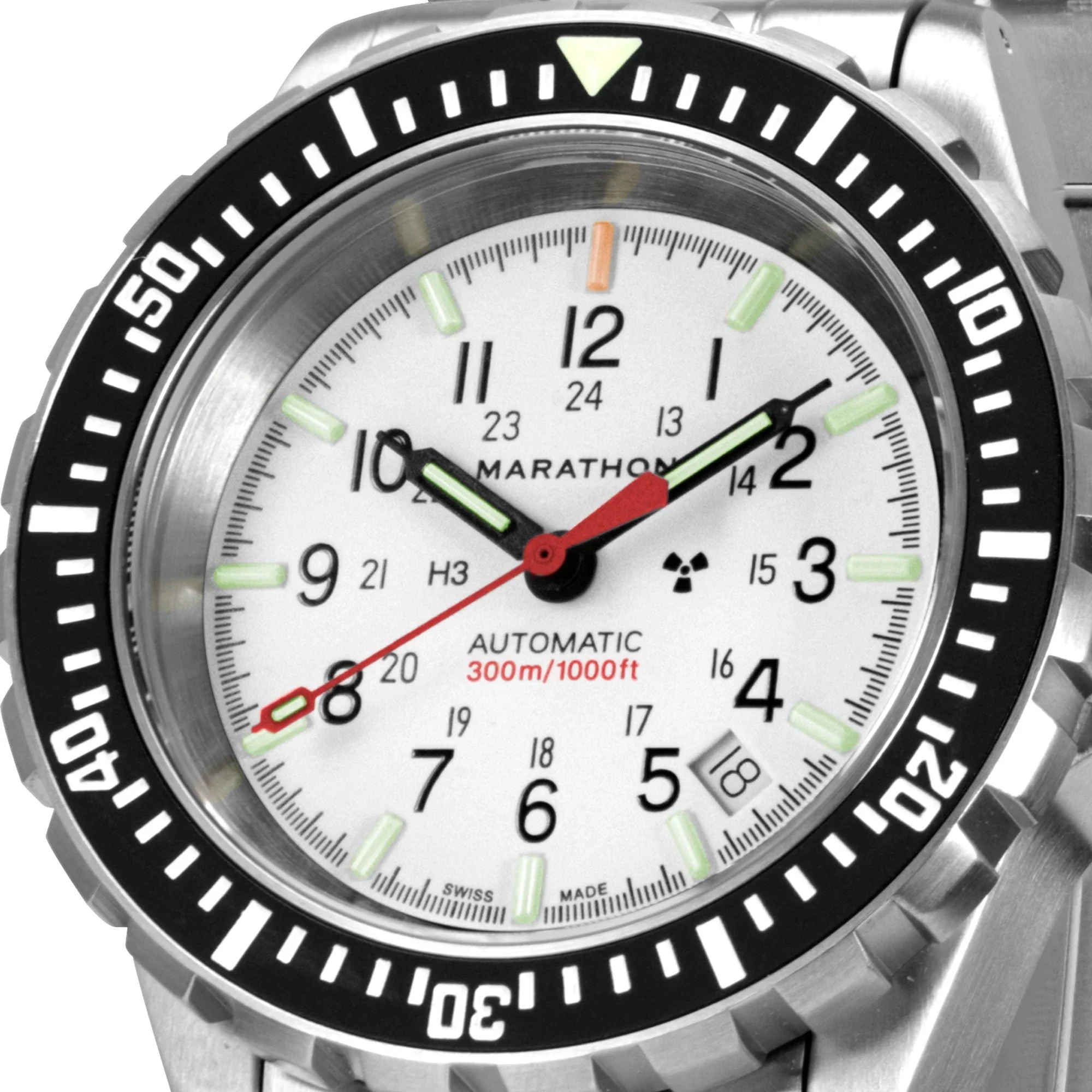 Marathon Arctic Edition Large Diver's Automatic (GSAR) - 41mm White Dial No Government Markings Stainless Steel WW194006BRACE-WD - Image 3