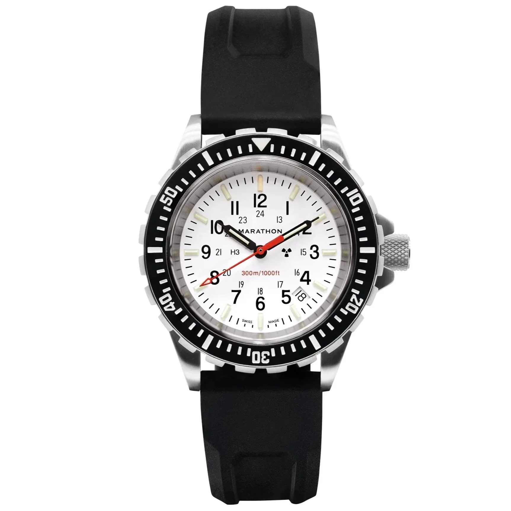 Marathon Arctic Edition Large Diver's Quartz (TSAR) - 41mm White Dial No Government Markings Stainless Steel WW194007-WD - Image 2