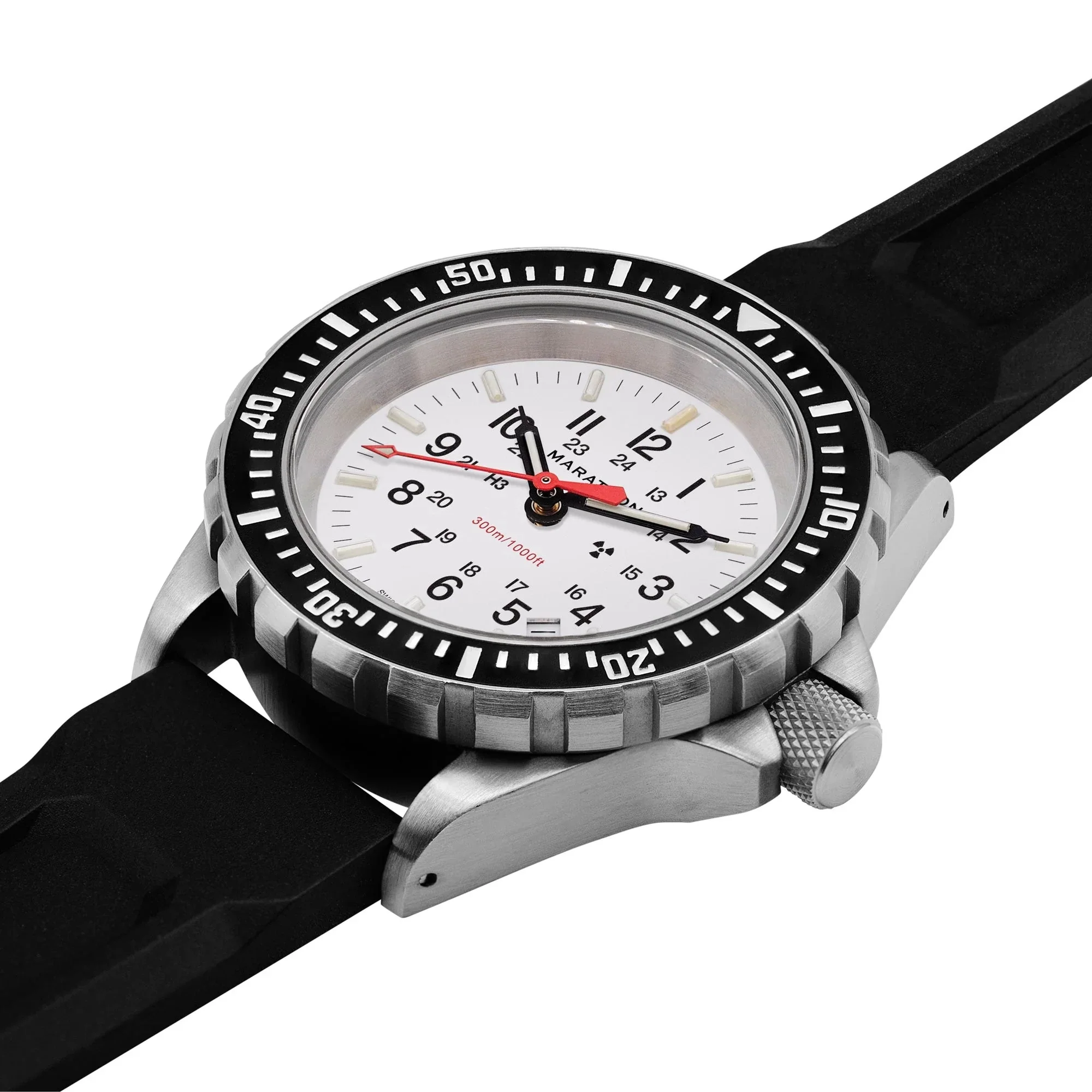 Marathon Arctic Edition Large Diver's Quartz (TSAR) - 41mm White Dial No Government Markings Stainless Steel WW194007-WD - Image 4