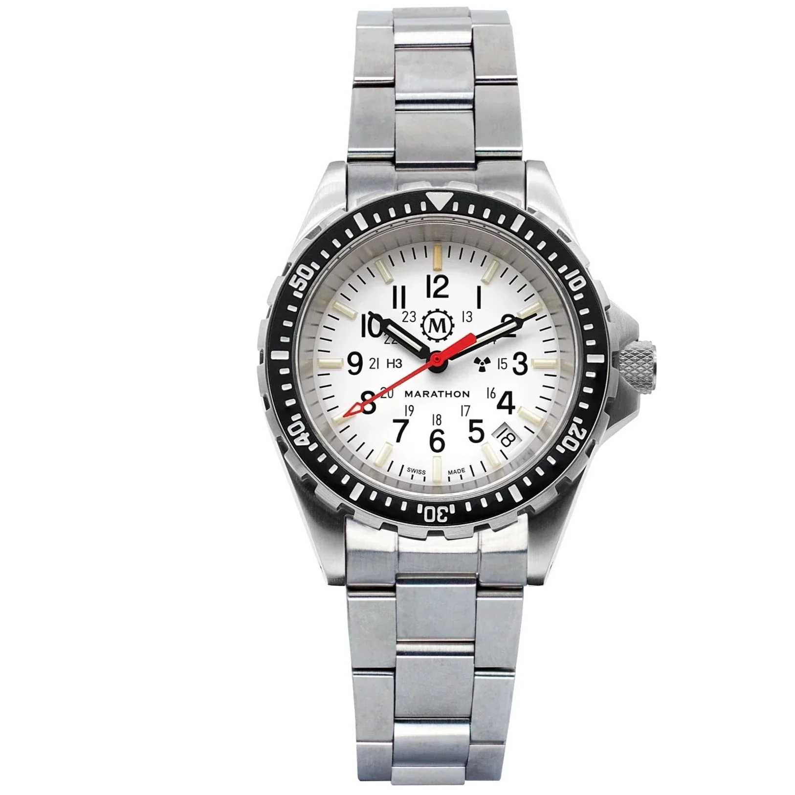 Marathon Arctic Edition Medium Diver's Quartz (MSAR Quartz) - 36mm White Dial No Government Markings Stainless Steel WW194027BRACE-MA-WD - Image 2