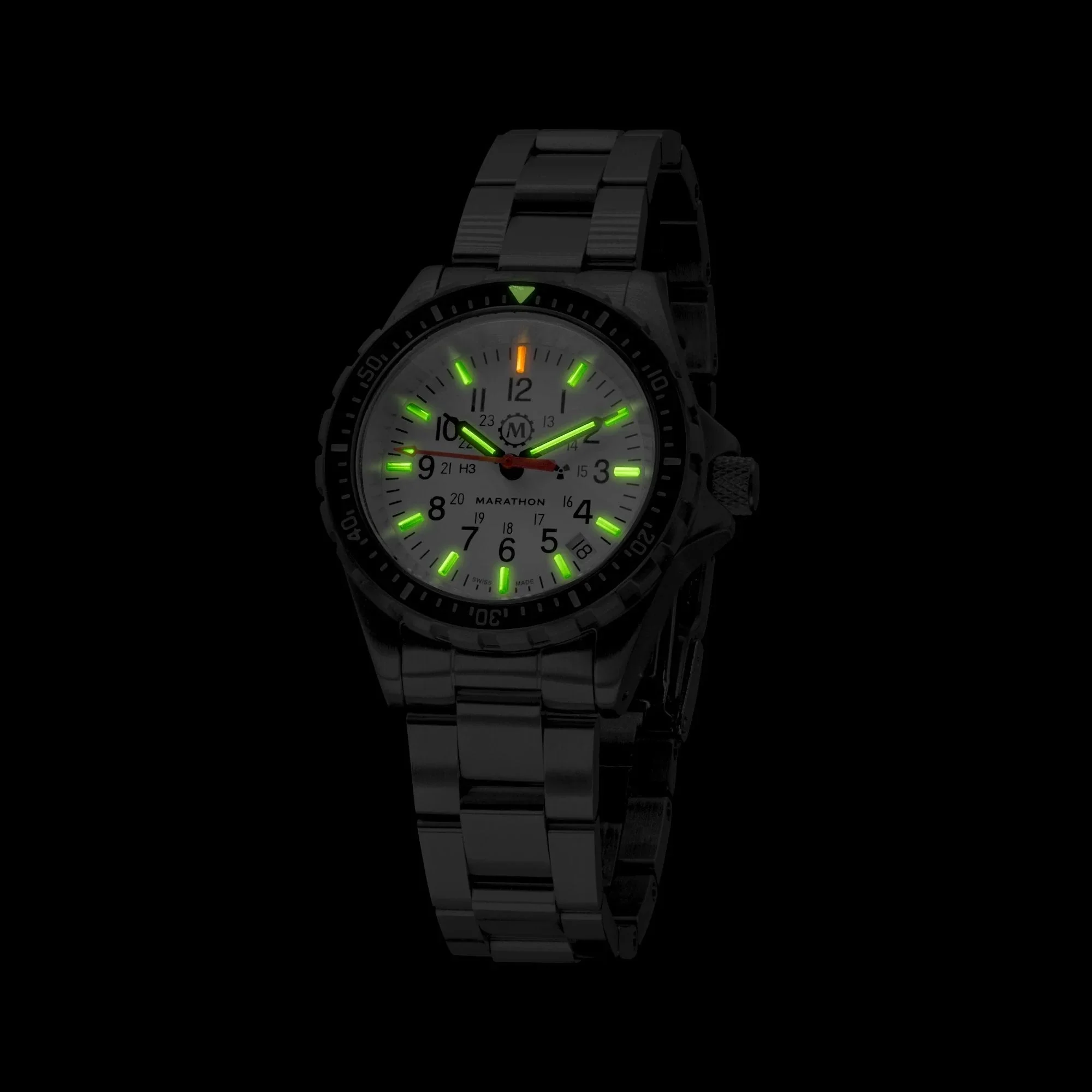 Marathon Arctic Edition Medium Diver's Quartz (MSAR Quartz) - 36mm White Dial No Government Markings Stainless Steel WW194027BRACE-MA-WD - Image 7