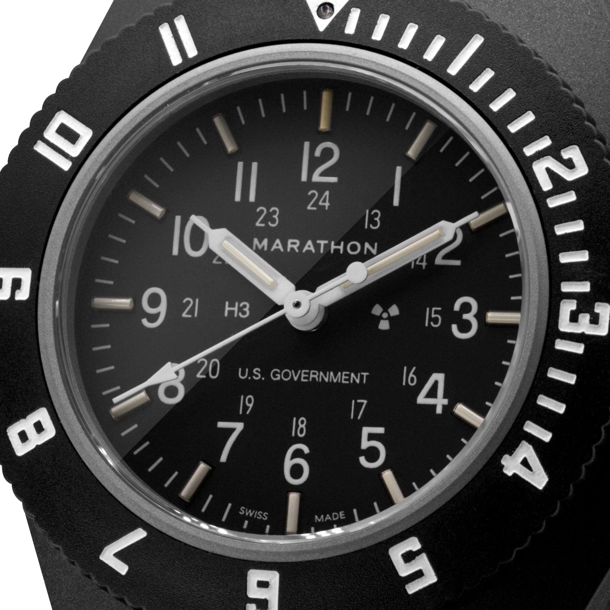 Marathon Black Pilot's Navigator - 41mm - US Government Marked Ballistic Nylon Black WW194001-S-BK-B - Image 3