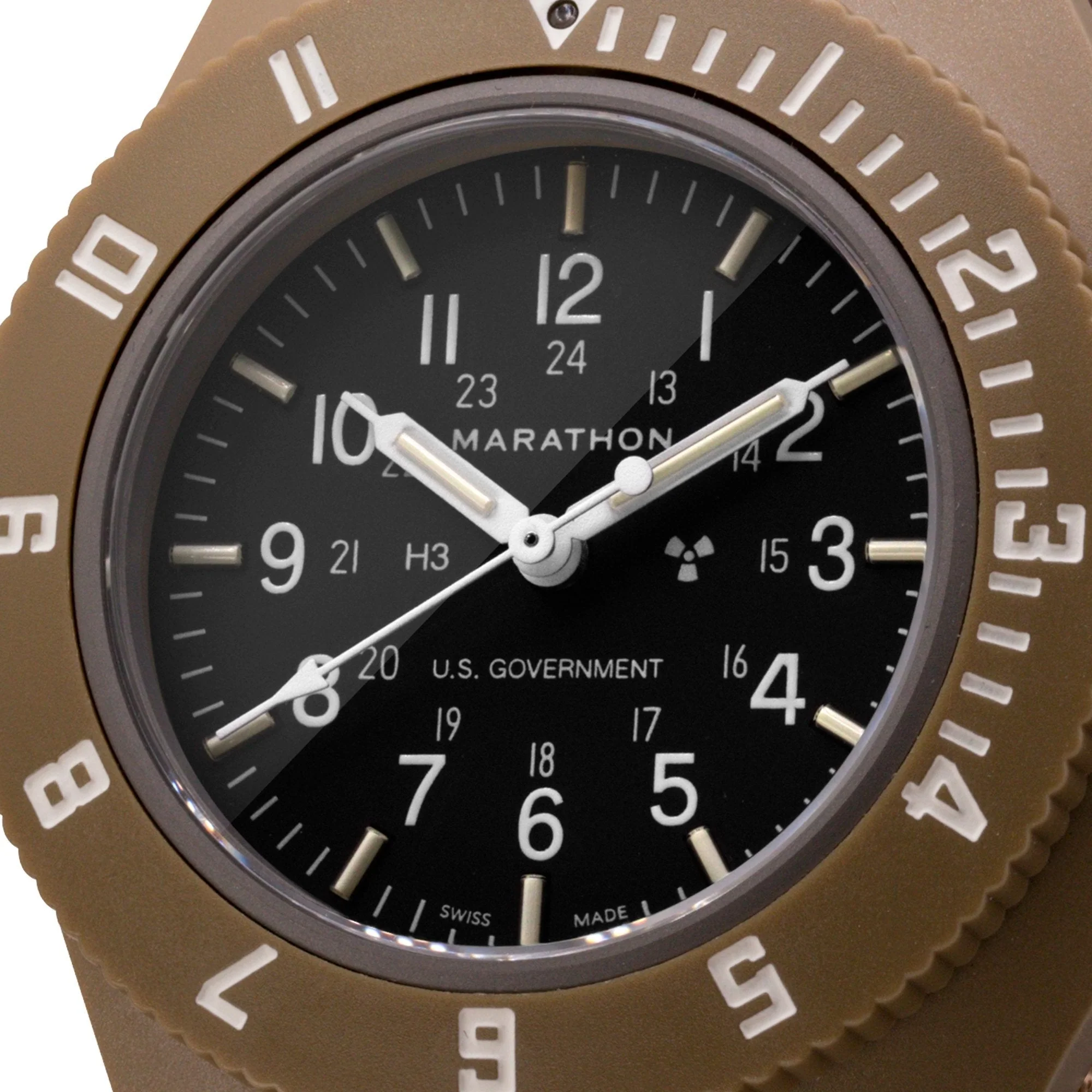 Marathon Desert Tan Pilot's Navigator - 41mm US Government Marked Ballistic Nylon Desert Tan WW194001-S-DT-B - Image 2
