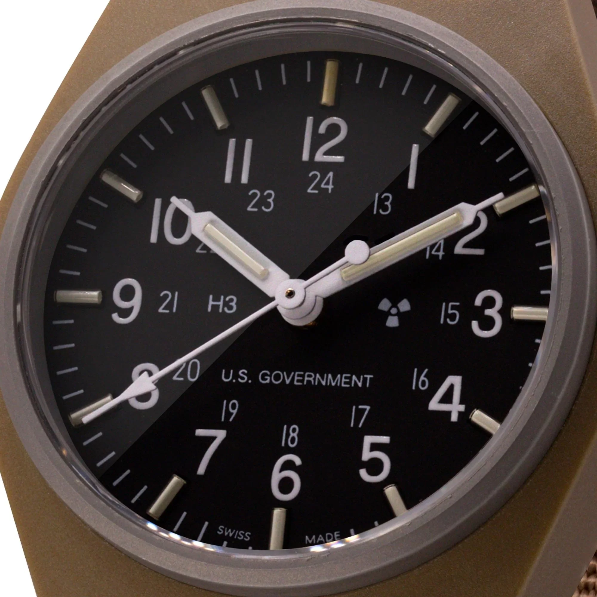 Marathon General Purpose Quartz (GPQ) - 34mm US Government Marked Desert Tan WW194004-DT - Image 3